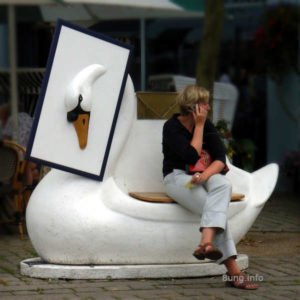 Lohengrin: Schwan mit Sitzbank