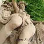 Göttin aus Stein in der Orangerie im Bayreuther Hofgarten