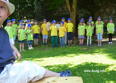 Kinderchor auf dem Bayreuther Bürgerfest