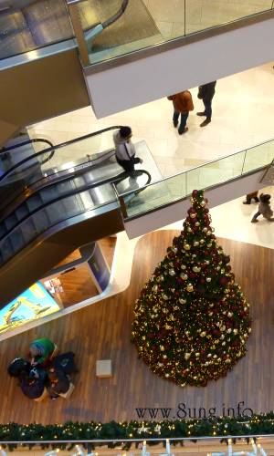 Weihnachtsbaum von oben