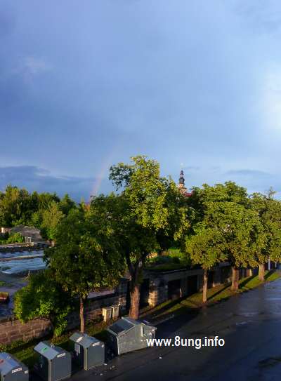 ☼ Wetter am 15. August 2014: Regenbogen am Abend | Kulturmagazin 8ung.info