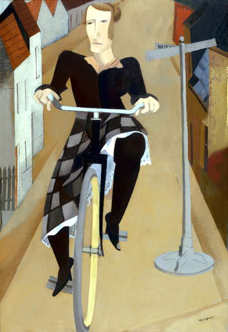 Hubert Malfait Woman on a Bicycle, 1927 Oil on canvas, 120 x 82 cm The Phoebus Foundation © SABAM BELGIUM 2017