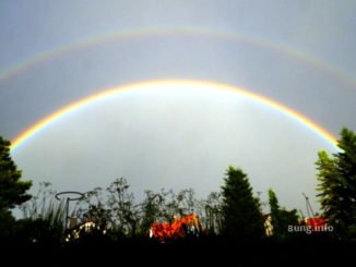 Doppelter Regenbogen am 6.6.2017 um 20:51 Uhr