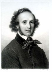 Felix Mendelssohn Bartholdy, Lithografie nach Carl Jäger, um 1870 Foto: Archiv Mendelssohn-Haus