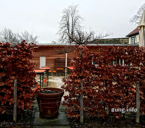 Biergarten im Winter