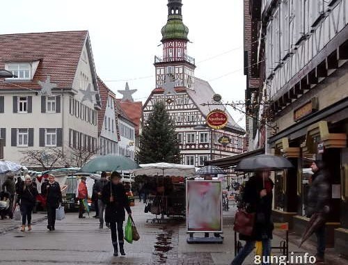 Regen auf der Marktstrasse