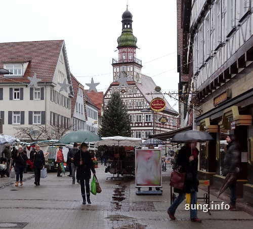 Regen auf der Marktstrasse