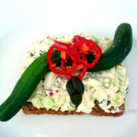 ☕ Rezept: Gurke, Paprika, Ei, Kürbiskörner mit Frischkäse
