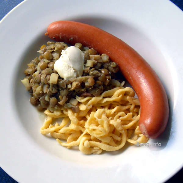 ☕ Rezept: Linsen, Spätzle und Saiten | Kulturmagazin 8ung.info