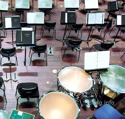 Orchestergraben ohne Musiker