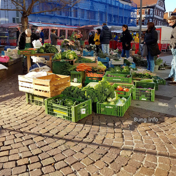 Marktstand in Kirchheim