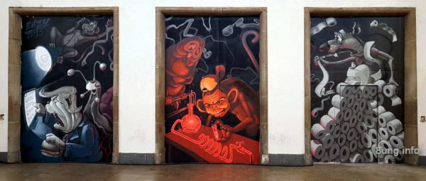 ☛ Graffiti in Stuttgart im Stadtpalais | Kulturmagazin 8ung.info Graffiti im Bahnhof Stuttgart - 3teilig, politisch, aktuell