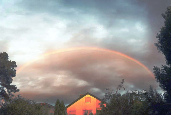 Wetter im Oktober 2020 - goldener Regenbogen