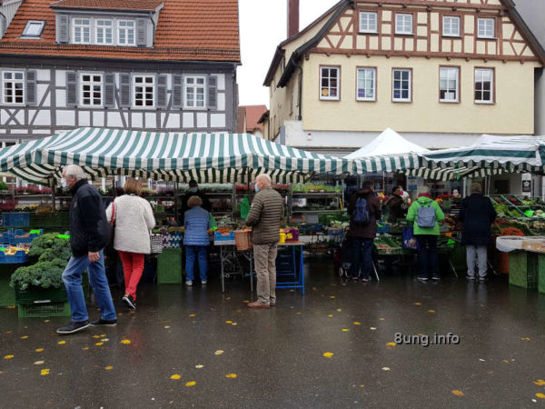 Markt nach dem Regen
