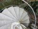 Treppe mit Schnee gepudert