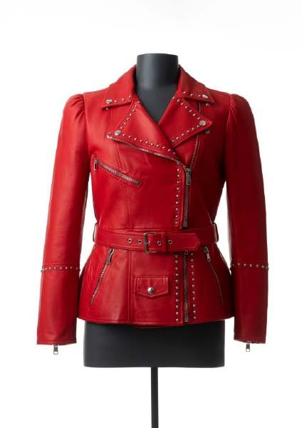 Das große Mode-Quiz. Damenlederjacke, Sarah Burton für Alexander McQueen, 2018 © Landesmuseum Württemberg, Hendrik Zwietasch