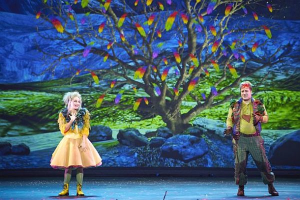 Julia Muzychenko (Papagena), Sebastian Wartig (Papageno) © Semperoper Dresden/Ludwig Olah