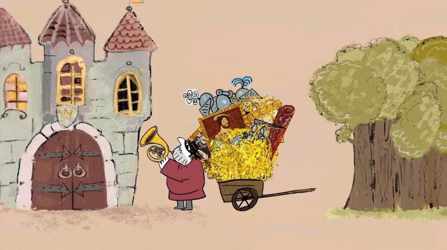 Trickfilm "Die Prinzessin und der Bandit" von (c) Mikhail Aldashin, Marya Sosnina