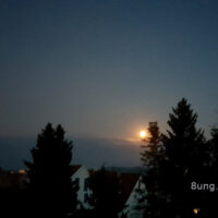 ☼ Vollmond im Juli 2021 – Wetterumschwung mit Regen und Wind