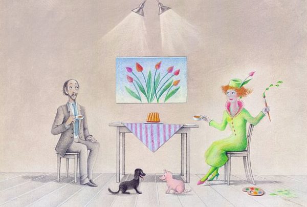 Bilderbuch: Herr Grau & Frieda Fröhlich treffen zusammen