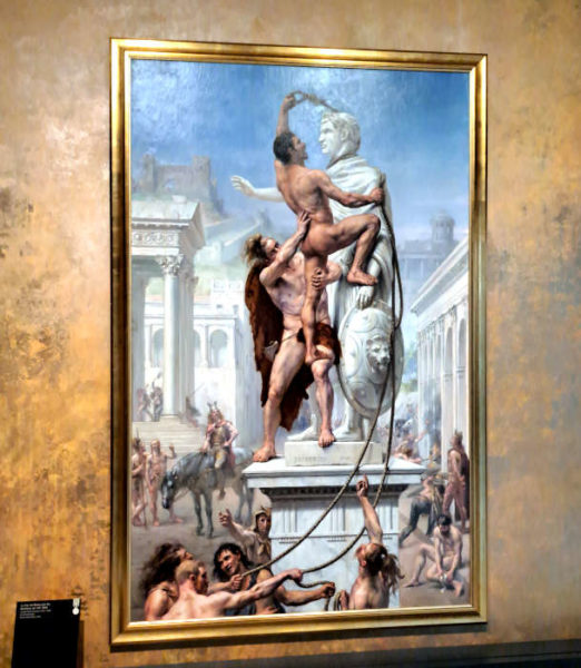 "Das Erbe Roms" im Stadtmuseum Trier - Ölbild von Joseph-Noel Sylvestre