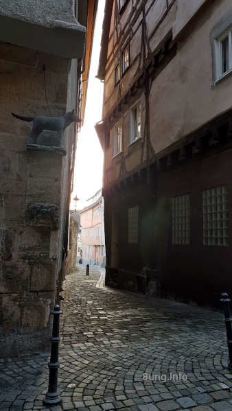 Schmale Gasse in Esslingen